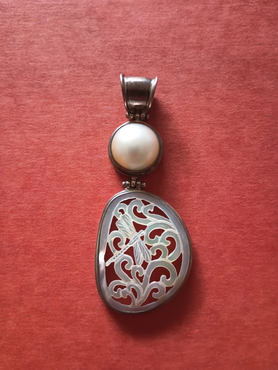 Natural Pearl Silver Pendant