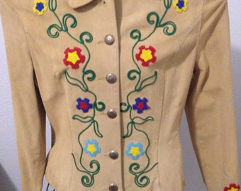 SALE-Western beaded jacket Vintage by Phoenix USA Frontier