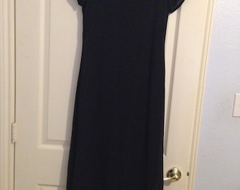 Ann Taylor Vintage Casual Black Dress