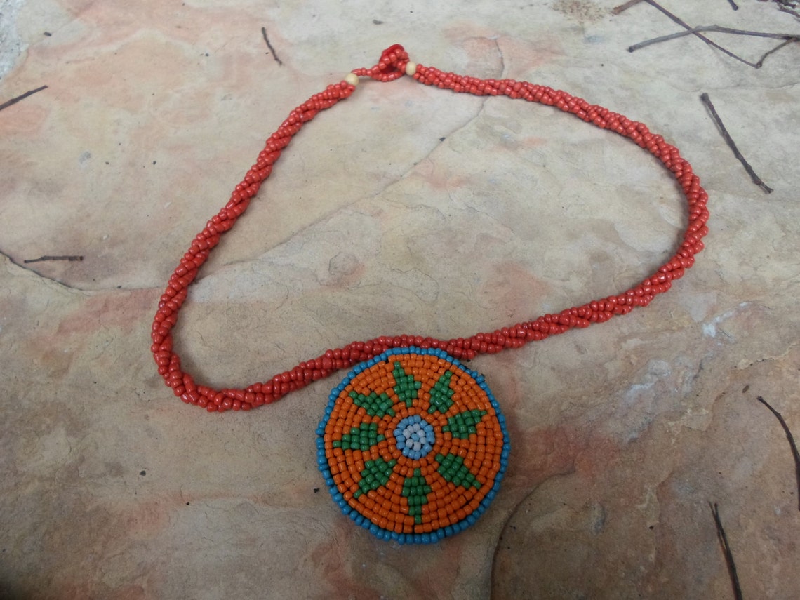 Native American Style Pendant Necklace - Etsy