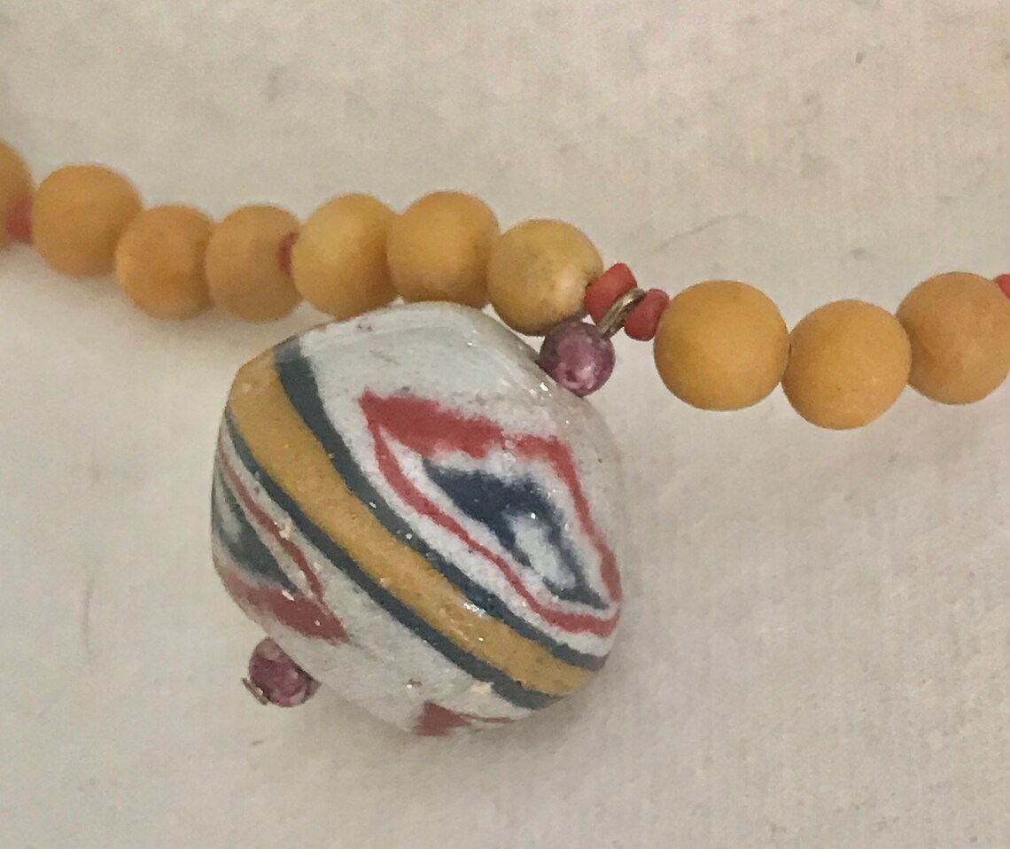 TWO FORTY TWO - FALL - Beaded Necklace (brown marble) NK561