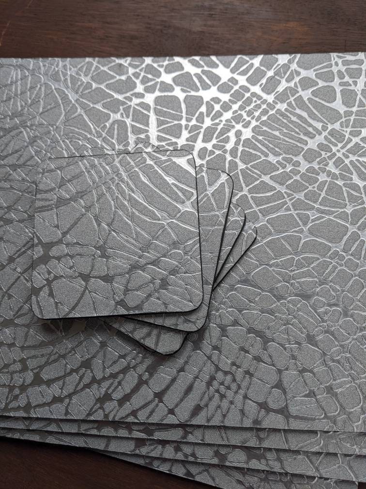 Luxury Silver Placemats Silver Swirl Placemats Rectangle Etsy