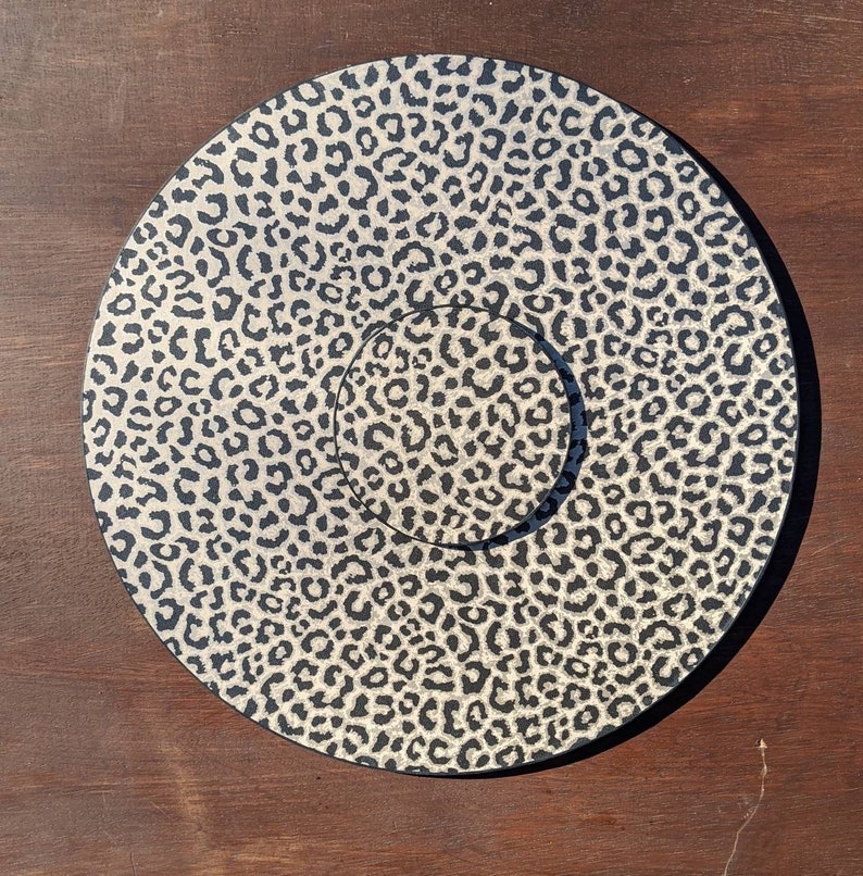 Luxury Gold Placemats Leopard Print Coasters Textured Metallic Etsy UK