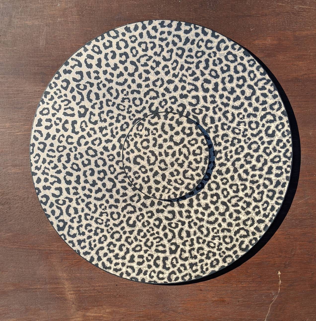 Luxury Gold Placemats Leopard Print Coasters Textured Metallic Etsy UK
