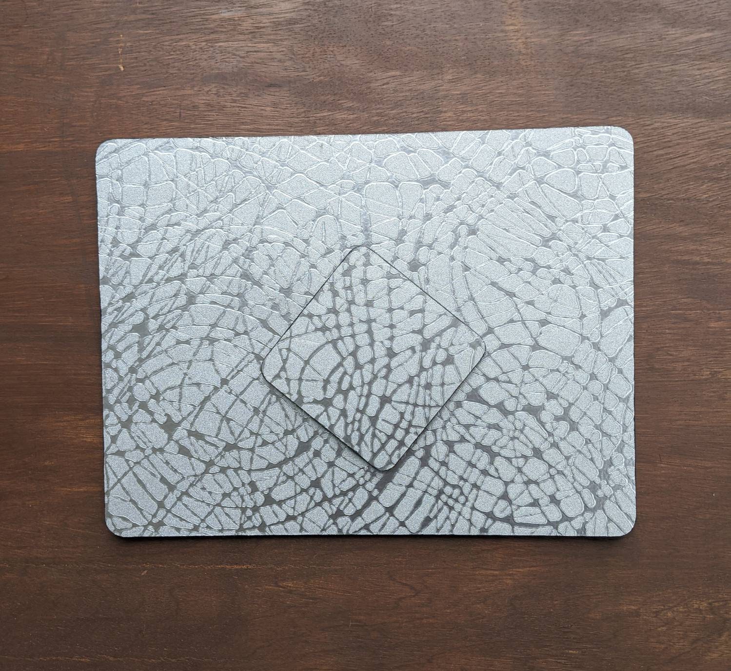 Luxury Silver Placemats Silver Swirl Placemats Rectangle Etsy