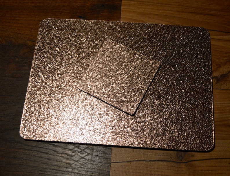 Luxury Rose Gold Placemats Coasters Copper Textured Metallic Etsy UK