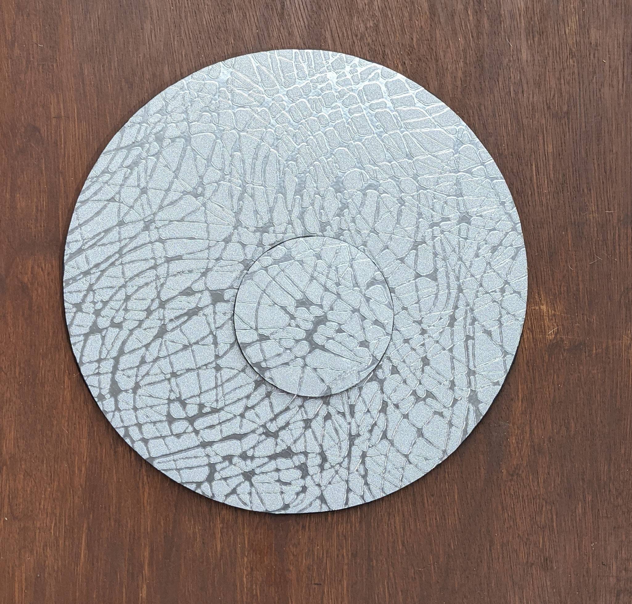 Luxury Silver Placemats Silver Swirl Coasters Textured Etsy UK