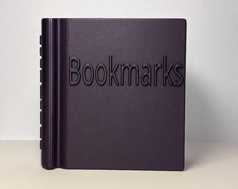 Soporte para marcapáginas para estanterías, mesitas de noche y escritorios
