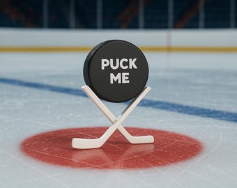 Hockey Puck Bookshelf Decor | Customizable Hockey Gift | 3D Print