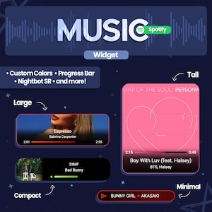 Spotify Now Playing Music Widget for StreamElements & OBS — Twitch Overlay • Nightbot Song • Dynamic Color Engine