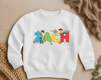Personalized Birthday Sweatshirt, Space Cowboy Kids Gift, Toddler Party Outfit