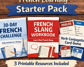 Pacchetto introduttivo per l'apprendimento del francese - Pacchetto PDF stampabile
