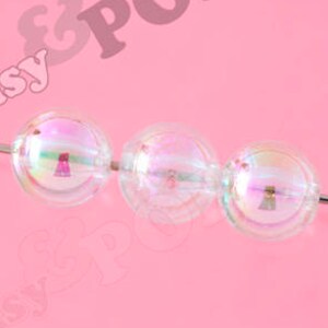 Bubble Style Klare Farbe Transparent AB Gumball Beads, Transparente Acryl Runde Perlen, 12 mm oder 10 mm Spacer Beads (C1-19)
