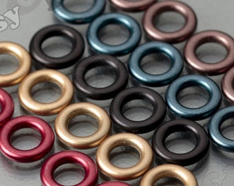 DOLLAR SALE Mixed Color Rondelle Resin Beads, Rondelle Spacer Beads, Rondelles, Spacers, 15mm Spacer Beads, 15mm, 10mm Hole (C1-34)