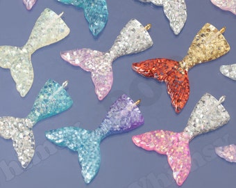 Resin blue mermaid tail cover