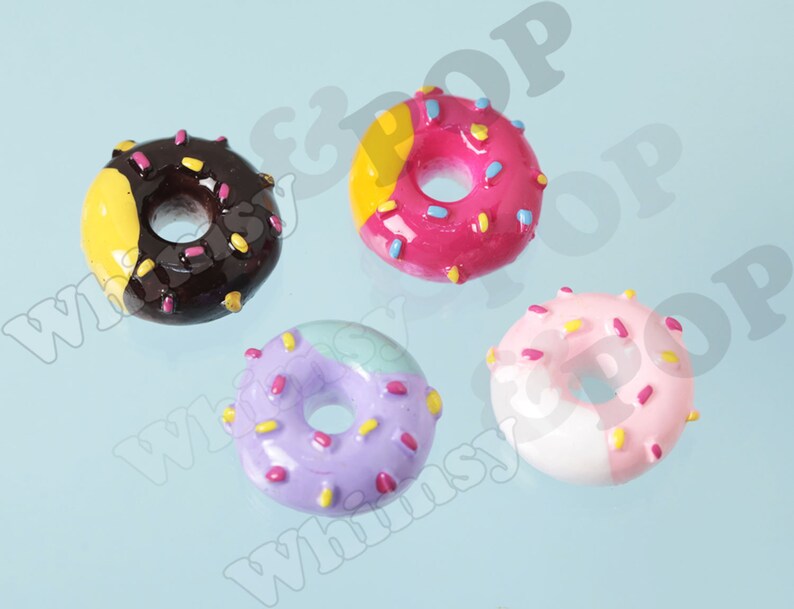 NEW Sprinkle Icing Doughnut Donut Decoden Resin Flatback Etsy