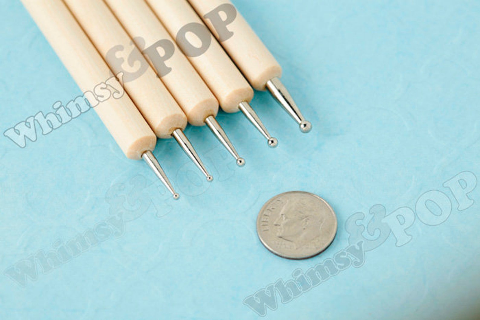 5 Wooden Nail Art Dotting Tools Nail Tools Deco Tools Etsy