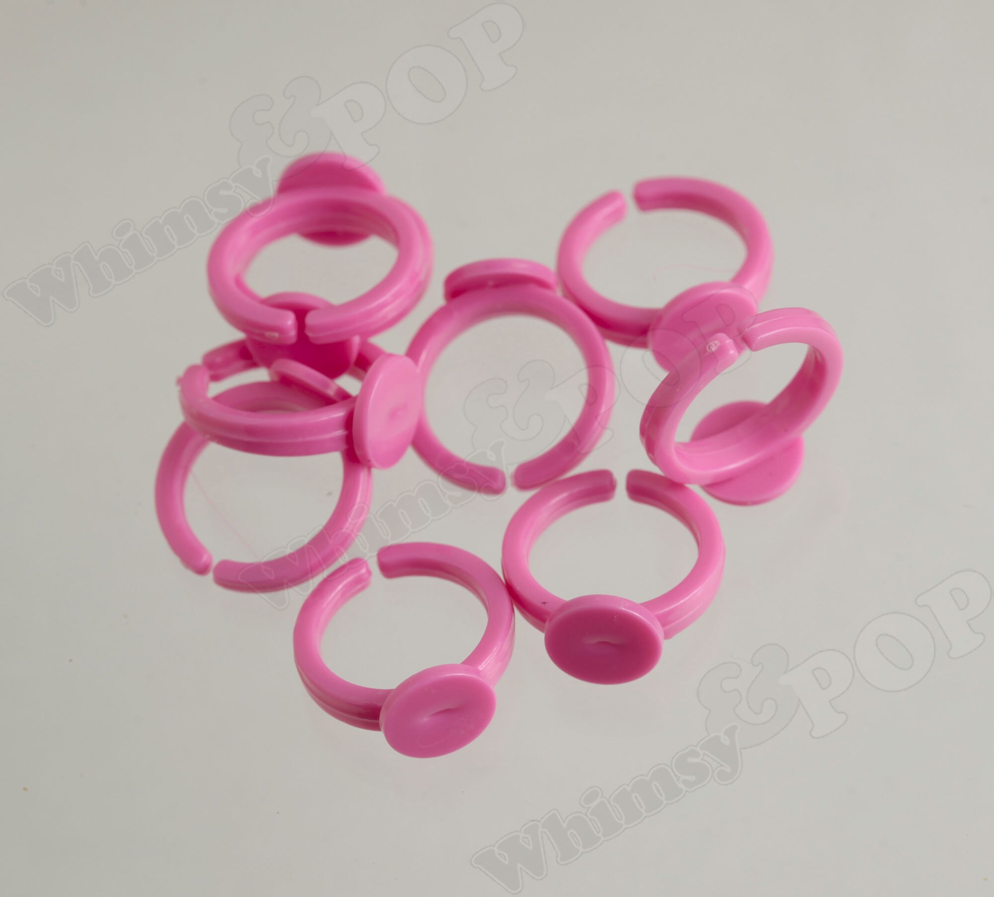 Colorful Acrylic Kid Sized Ring Blanks Rainbow Ring Blanks Etsy