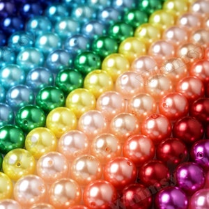 20mm Bulk Pearl Gumball Beads, Acrylic Beads, Chunky Beads Wholesale, Bubblegum Beads, Candy Beads, Jewelry Beads, Round Beads, Variety Pack