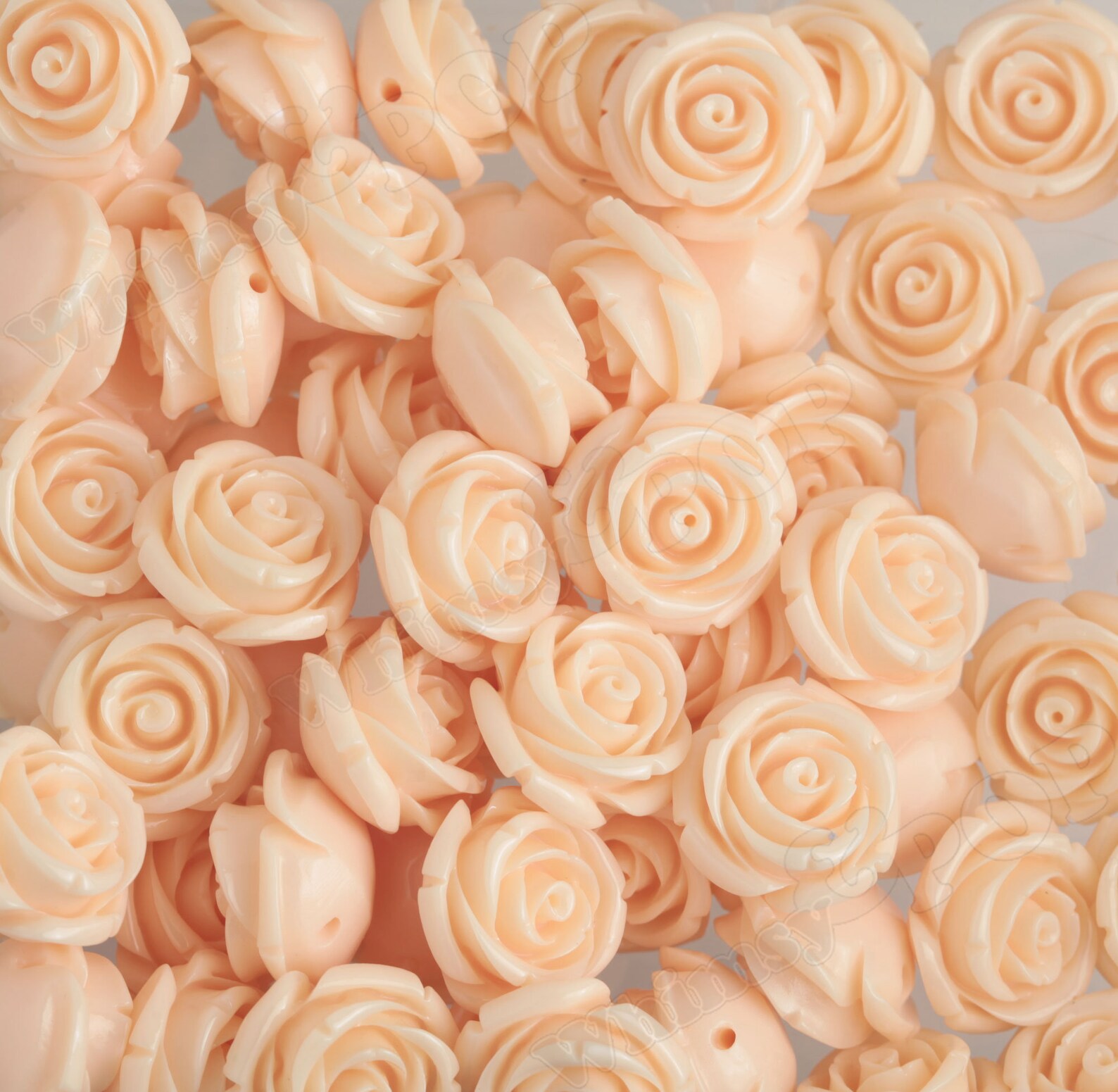 Large Rose Beads Flower beads 21mm Flower Beads Drilled Etsy