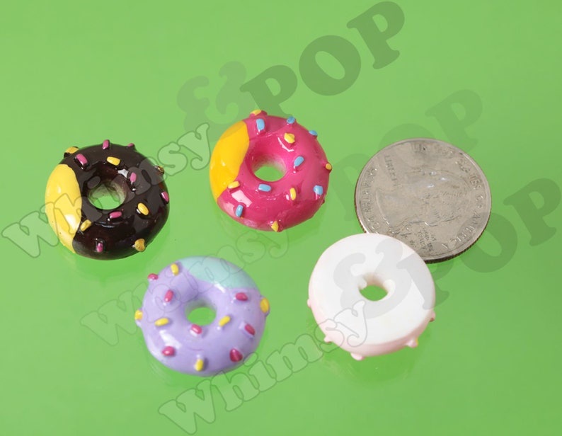 NEW Sprinkle Icing Doughnut Donut Decoden Resin Flatback Etsy