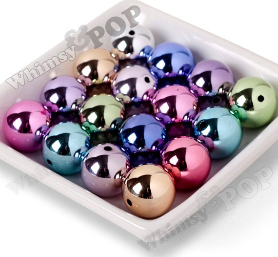 Chrome Colored Beads - 10PK