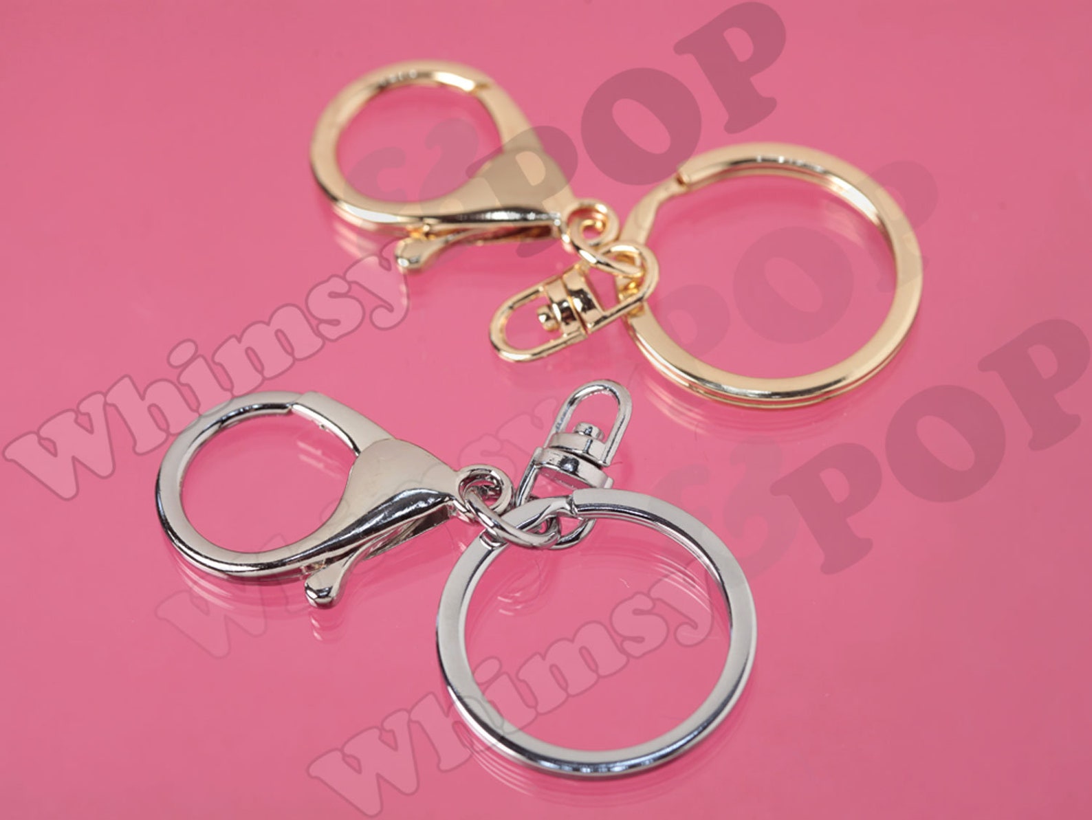 DOLLAR SALE Gold Alloy Large Clasp Key Ring Keychain Charm Etsy