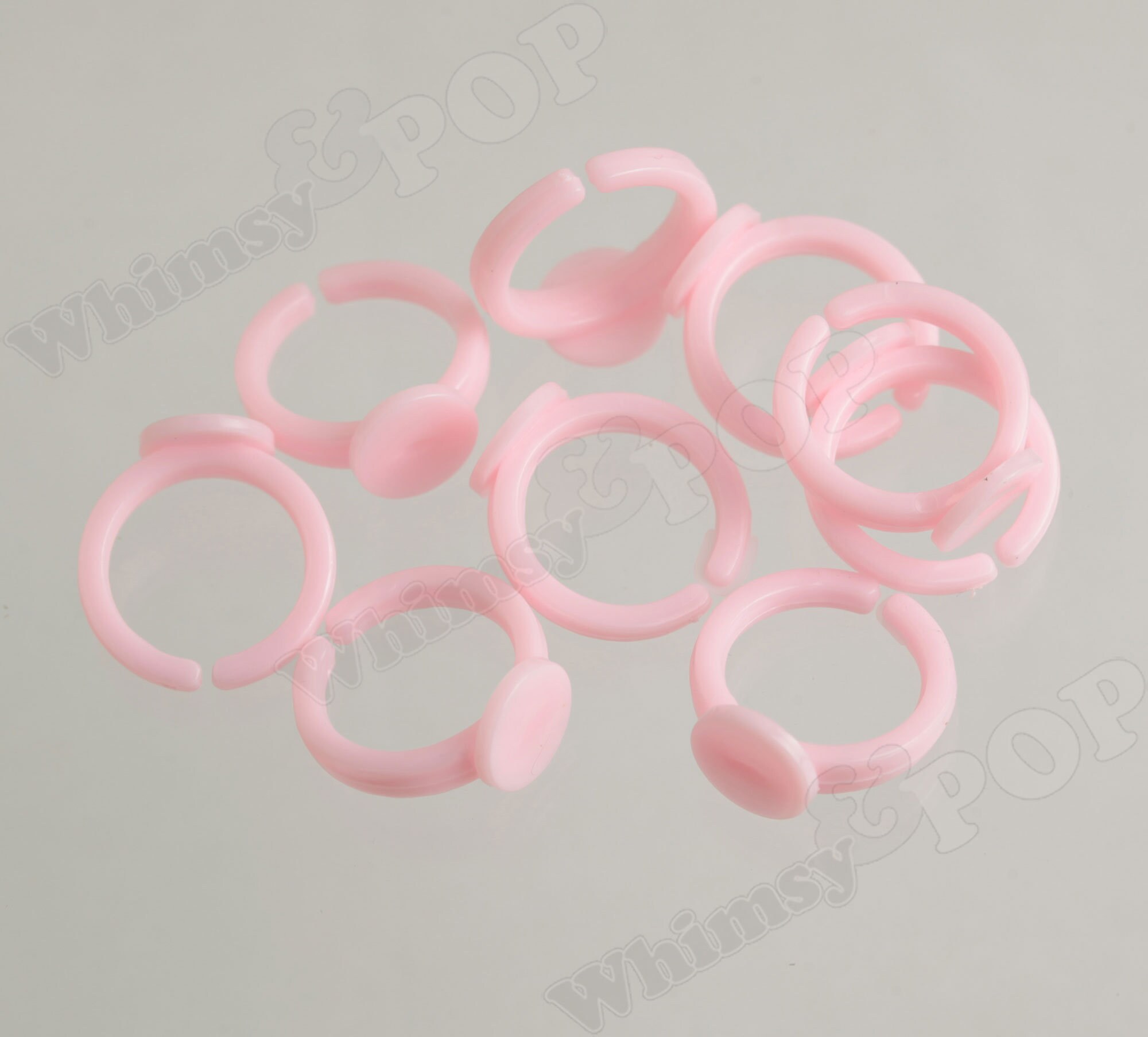 Colorful Acrylic Kid Sized Ring Blanks Rainbow Ring Blanks Etsy