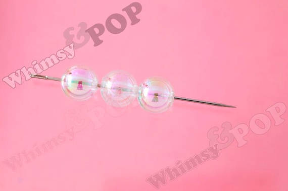 Bubble Style Clear Color Transparent AB Gumball Beads, Transparent Acrylic Round Beads, 12mm or 10mm Spacer Beads (C1-19)