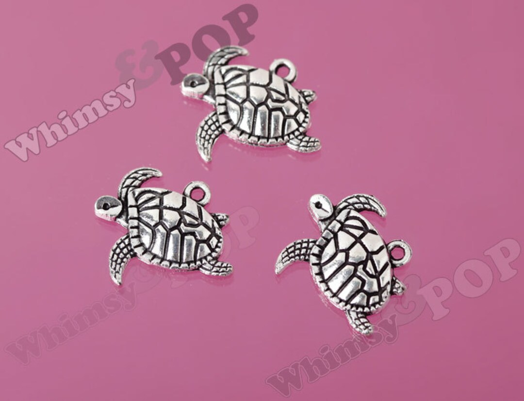 DOLLAR SALE Tortoise Turtle Little Turtle Silver Tone Alloy Etsy