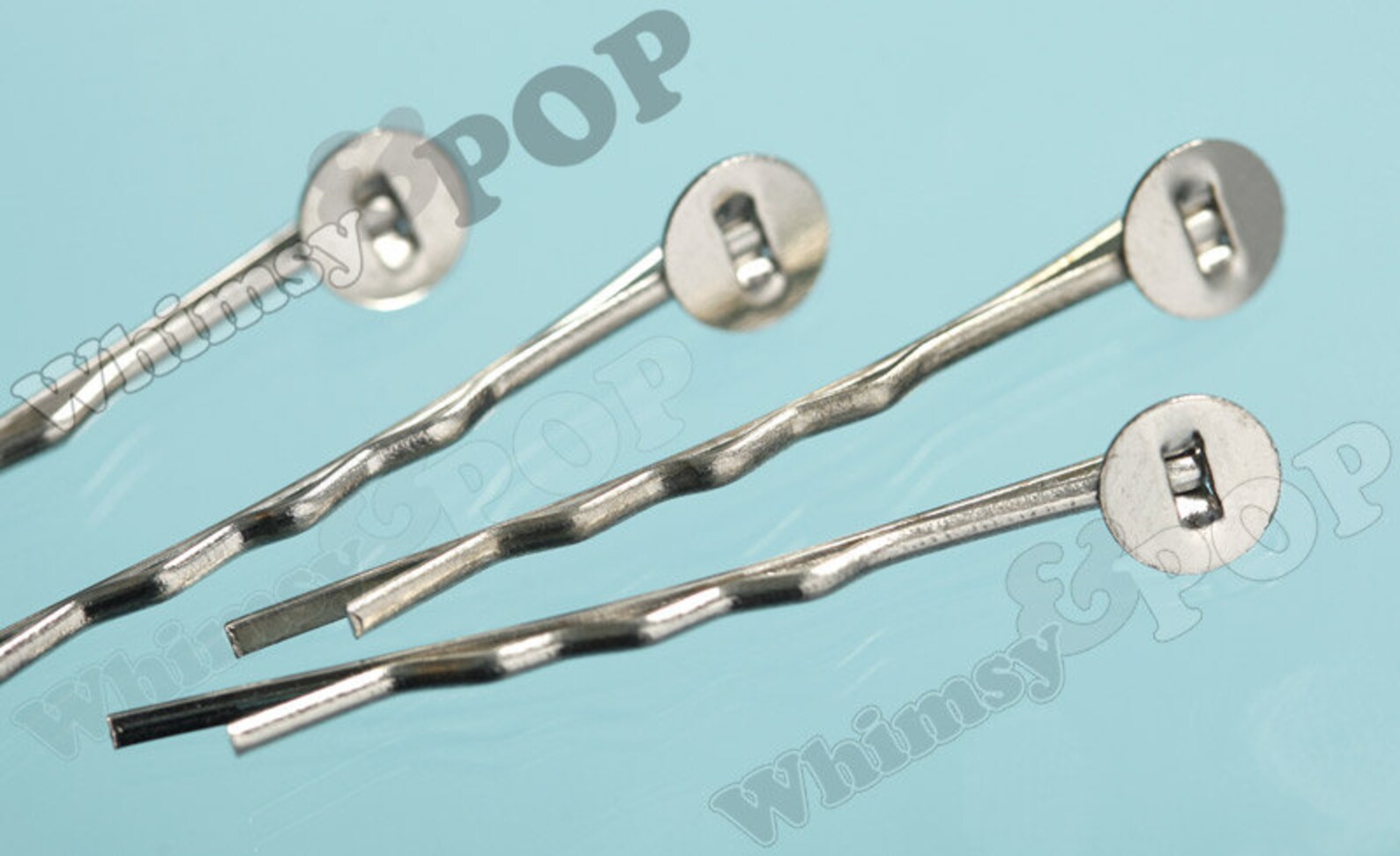 Silver Bobby Pin Blanks and Findings Bobby Pins 44mm de Etsy France