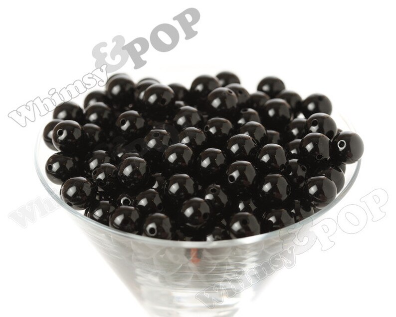 12mm Black Licorice Gumball Beads 12mm Gumball Beads 12mm Etsy