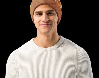Cotton Blend Knitted Beanie
