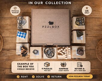 Suscripción de 6 meses a un juego de puzles / Regalo para papá o pareja / Caja mensual de puzles (solo en el Reino Unido)