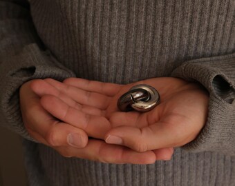 Rompecabezas – Dos Anillos / Juguete de lógica creativo de metal para mayores de 5 años