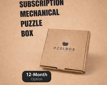 Suscripción de 12 meses a un servicio de regalo de rompecabezas / Regalo premium para amantes de los rompecabezas / Caja mensual de rompecabezas (solo en el Reino Unido)