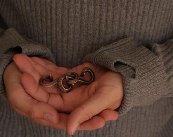 Rompecabezas – Tiempo / Juguete de lógica de metal creativo para ejercitar la mente (5+)