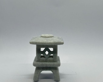 Japanische Bonsai-Laterne - Quadratischer Düngerkorb & Gartendekoration, 3D gedrucktes Bonsai-Zubehör