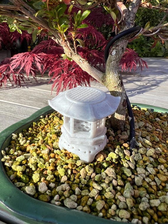 Japanese Bonsai Lantern Pagoda – Fertilizer Basket, Bonsai Pot