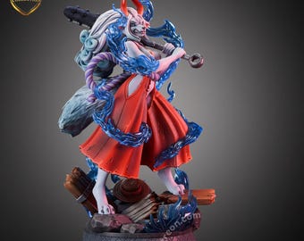 Princesa peluda Yamato Oni – Figura de colección de resina de anime antropogénica hecha a mano