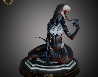 Figura de la Diosa del Río: Elegante Escultura Fantástica de Espíritu del Agua, Arte de Resina Hecho a Mano