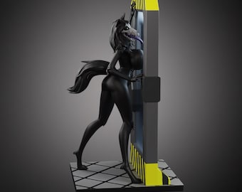 Estatua de criatura inspirada en Mal0: figura coleccionable de resina pintada a mano (estilo SCP).