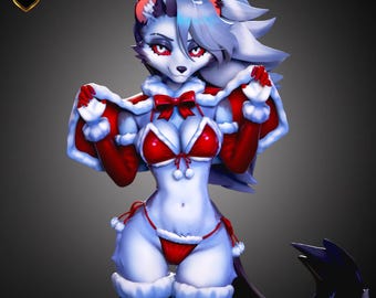 Loona Noel Anime-figur – Original handgjord 3D-tryckt och handmålad samlarstaty