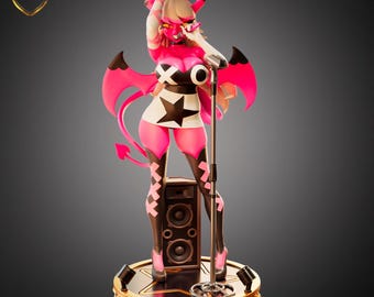 Figura de Verosika – Estatua de anime inspirada en Helluva Boss, figura coleccionable de resina de Glam Demon Popstar