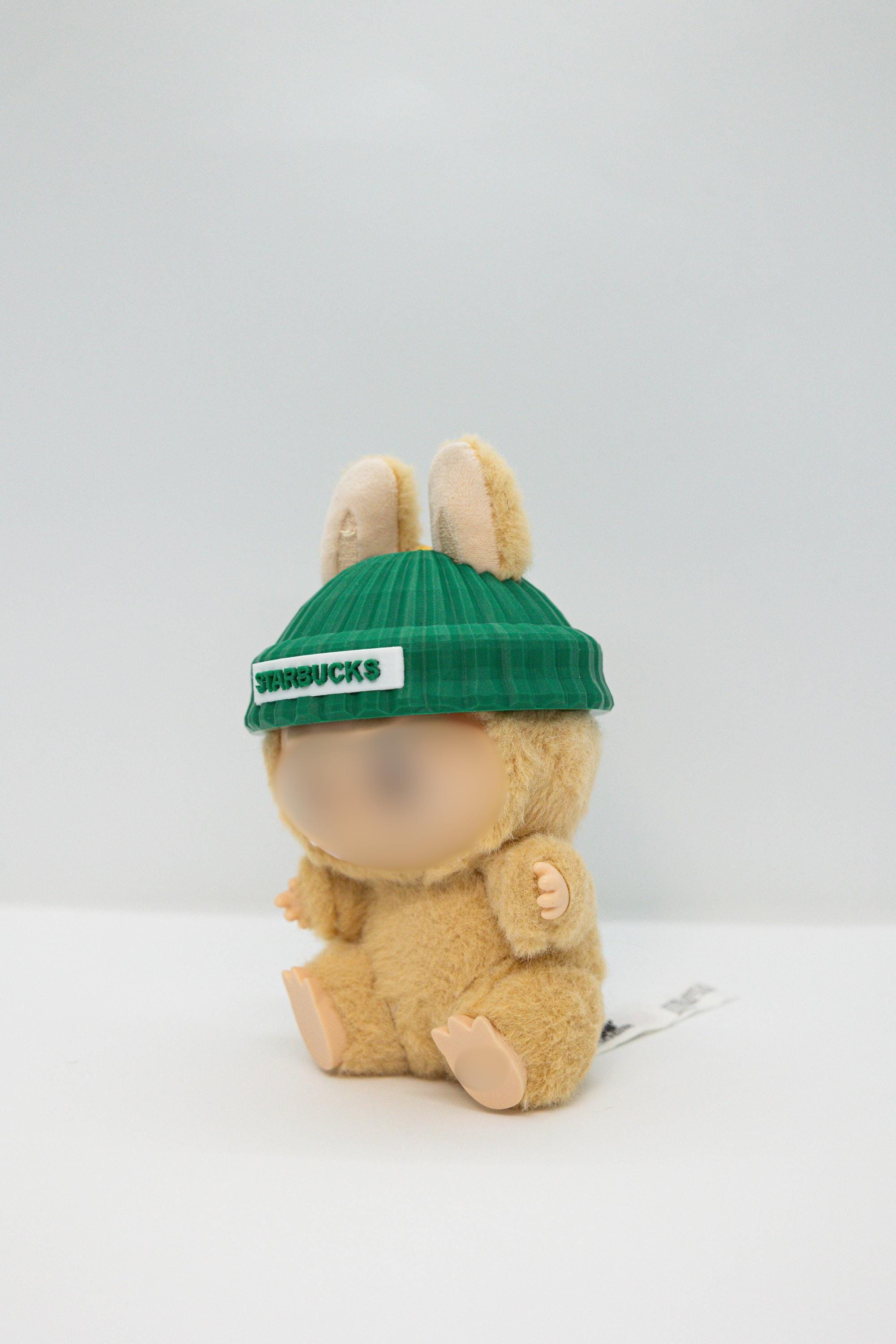 3D Printed Viral Starbucks Bearista Laburista Bear Hat for 17cm