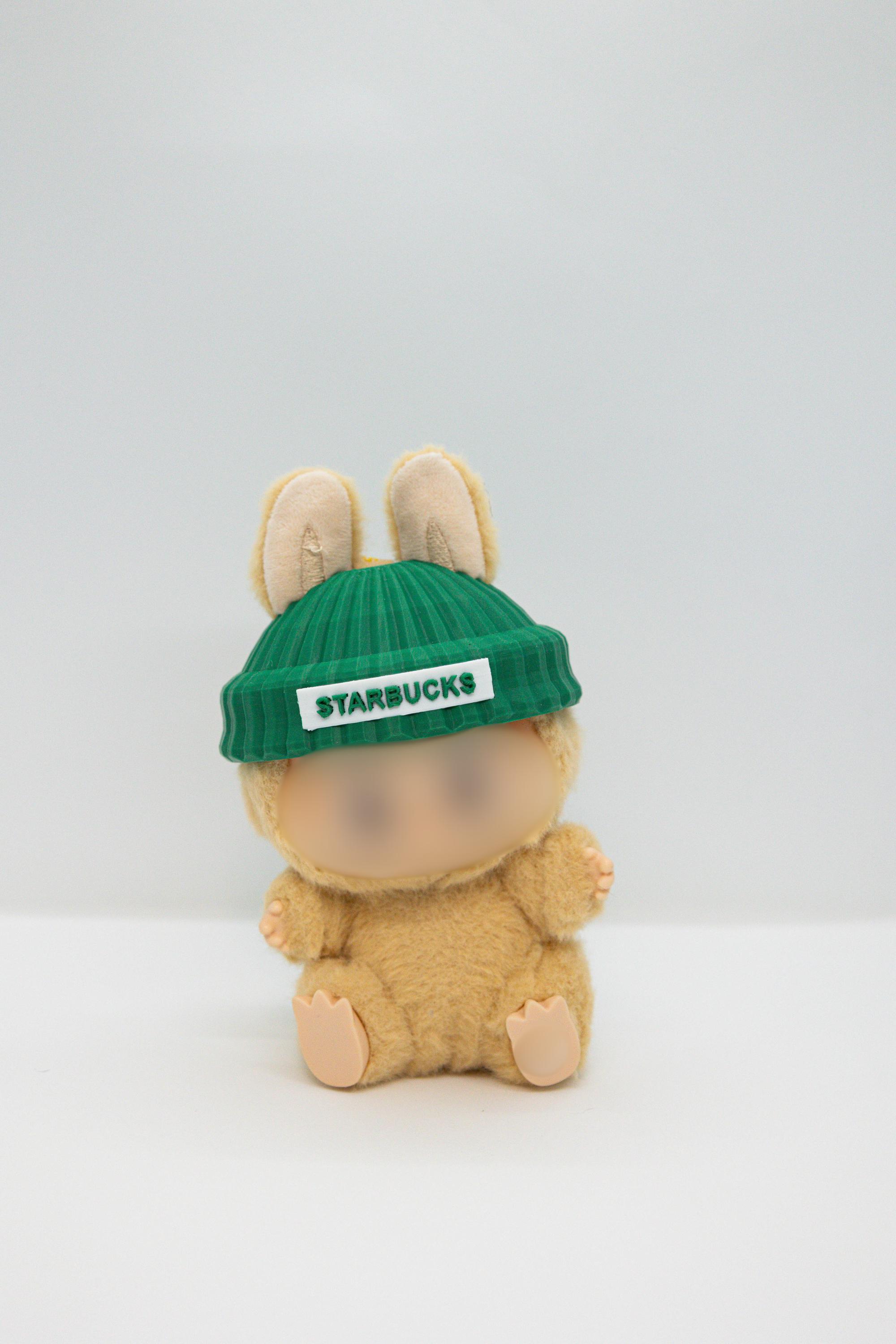 3D Printed Viral Starbucks Bearista Laburista Bear Hat for 17cm