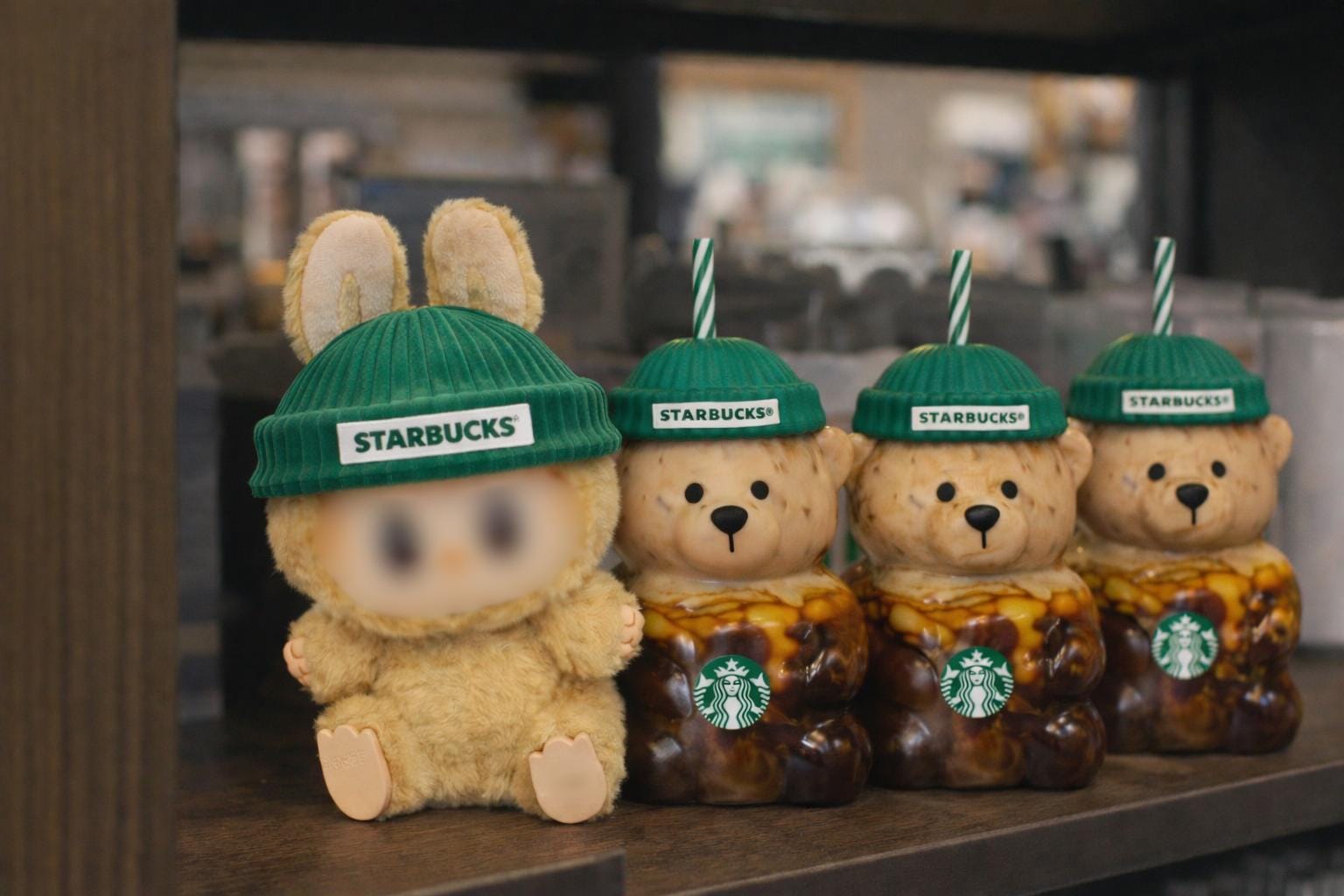 3D Printed Viral Starbucks Bearista Laburista Bear Hat for 17cm