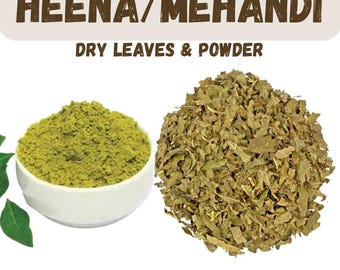 Organic Rajasthani Henna Powder & Leaves: Natural Mehendi