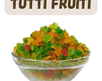 Tutti Frutti fait main, bonbon d'après-repas cerise multicolore