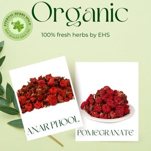 Dried Pomegranate Flower, Raw Herb (Punica Granatum)